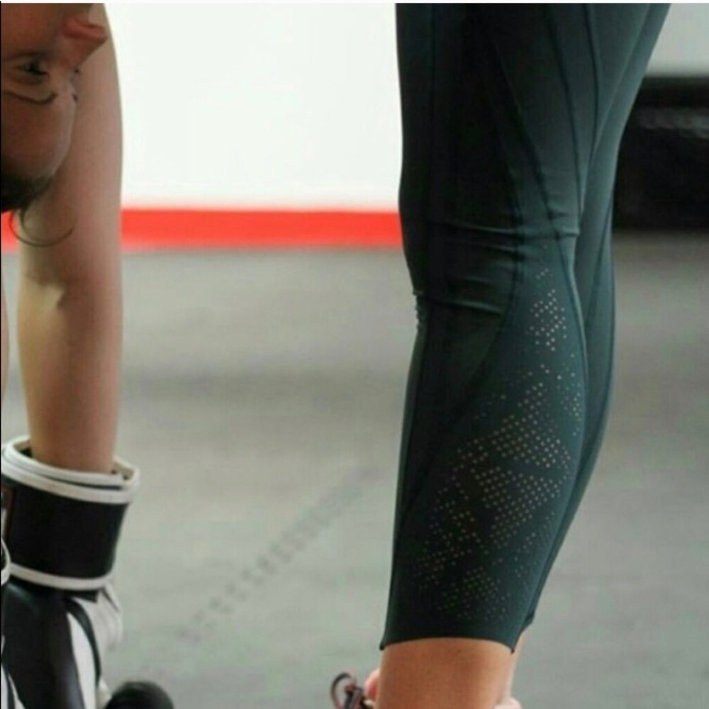 Lululemon Special Edition Laser Cut Crop Dark Fuel